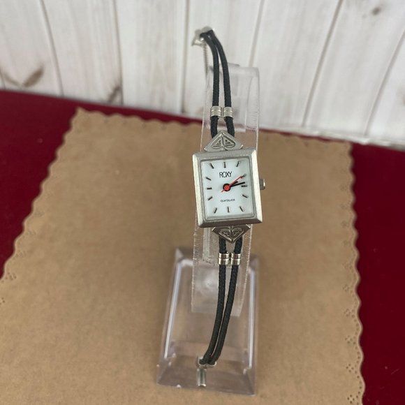 Vintage Roxy Quicksilver Retro Art Deco Satin Finish 6 1/2 in Silk Cord Strap - Picture 2 of 7